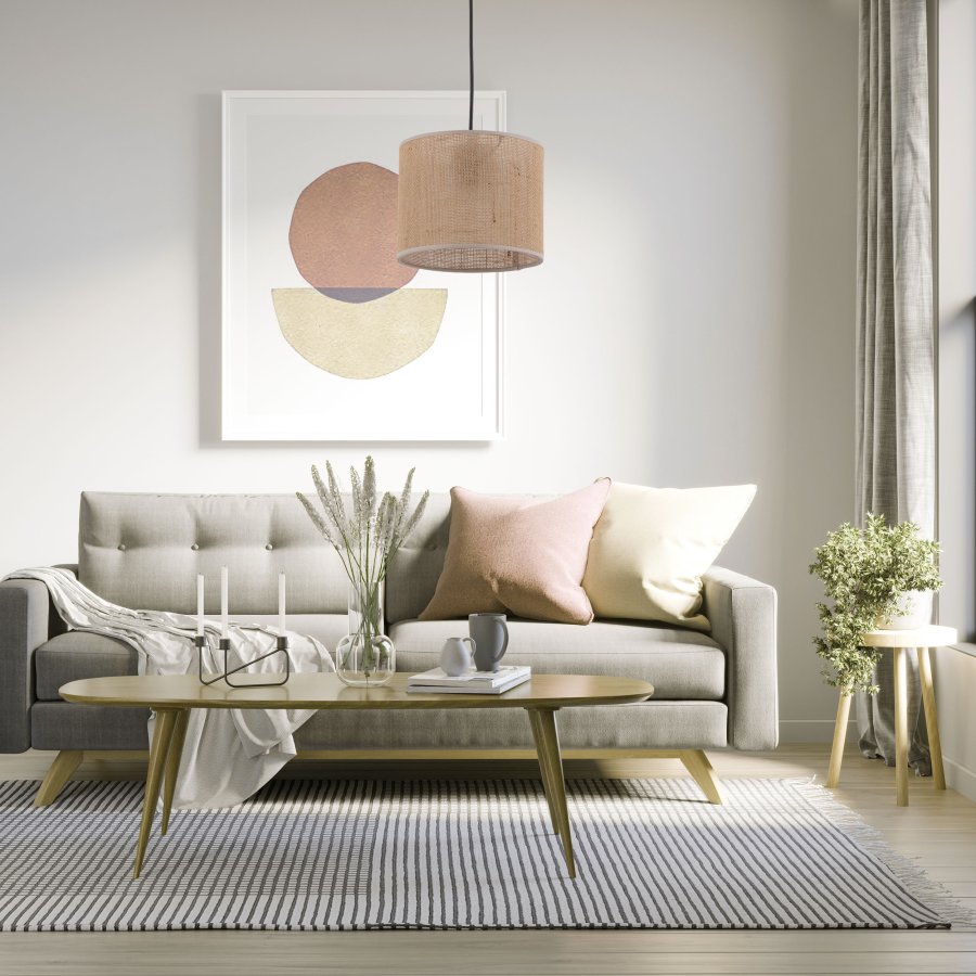 TK Jute loftlampe - natur jute