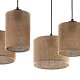 TK Jute loftlampe, m. 4 skrme - natur jute