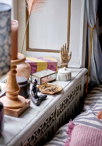 BLOOMINGVILLE Noore Piedestal Lysestage, Natur, Mango