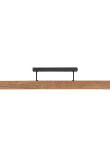 TK Teo LED loftlampe - valnddefarvet tr og sort metal