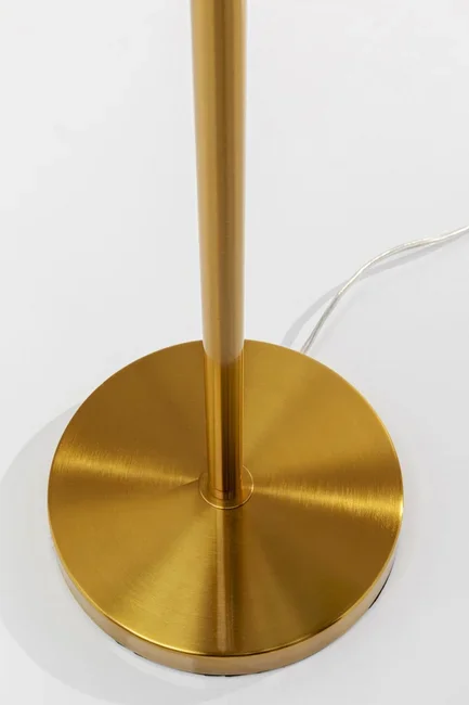 KARE DESIGN Feather Palm gulvlampe - grn strudsefjer og messing stl