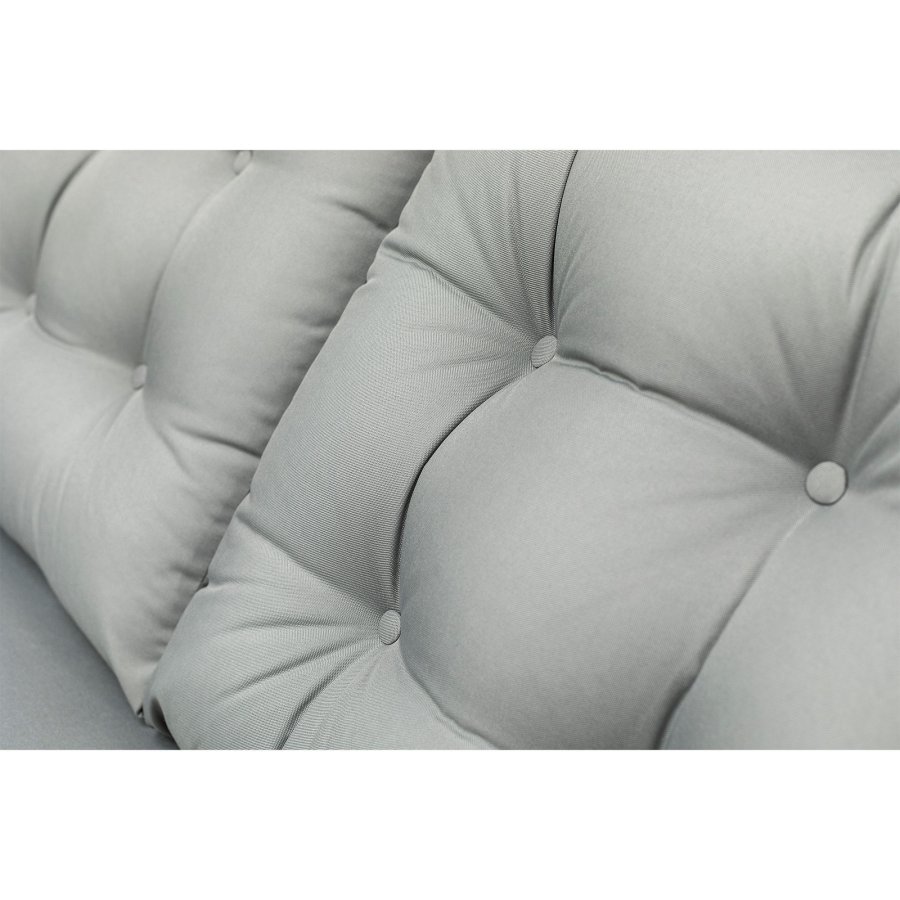 NORDVÄRK Galata Swing S1 udendrs enkel hngesofa - gr polyester stof og natur fyrretr