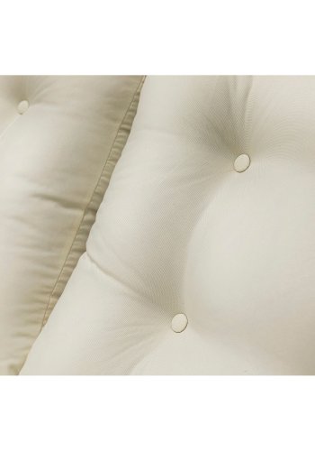 NORDVÄRK Galata Swing S1 udendrs enkel hngesofa - creme polyester stof og natur fyrretr