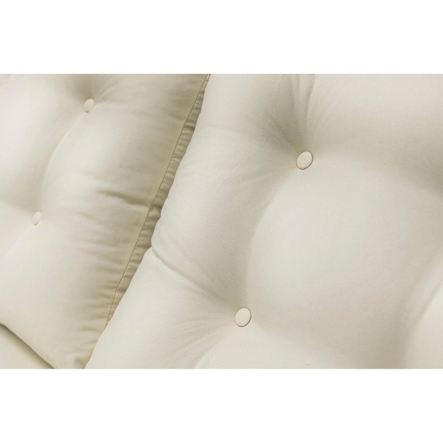 NORDVÄRK Galata Swing S2  udendrs hngesofa - creme polyester stof og natur fyrretr