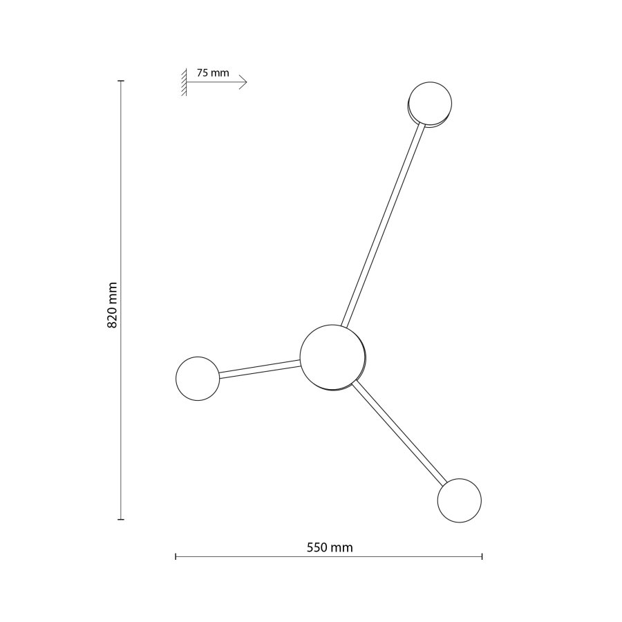 TK Avia vglampe - sort metal