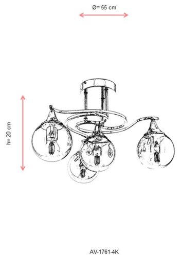 LUMI Orense lysekrone -683AVN1197