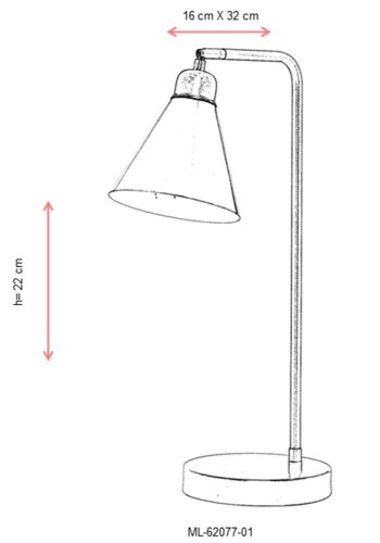 LUMI  bordlampe -683AVN2103