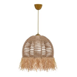 LUMI TM218 loftlampe - creme bomuld og plast