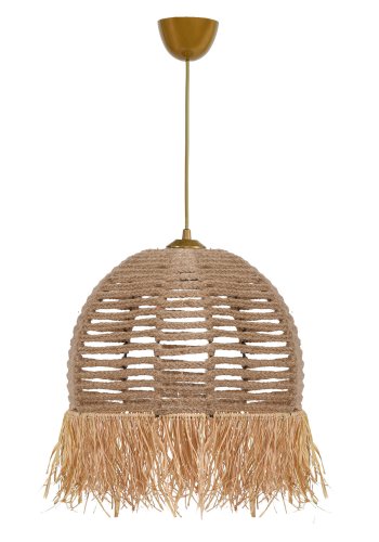 LUMI TM218 loftlampe - creme bomuld og plast
