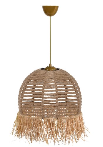 LUMI TM218 loftlampe - creme bomuld og plast