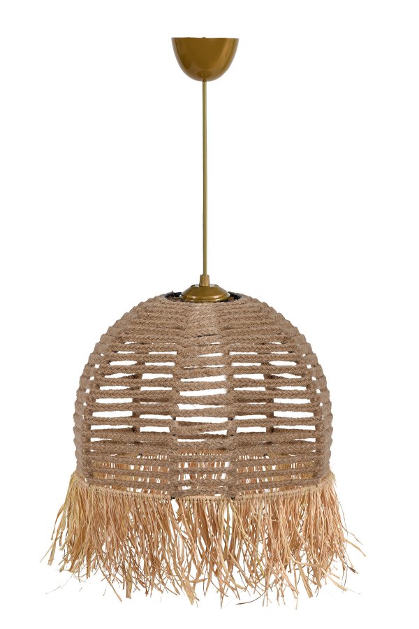 LUMI TM218 loftlampe - creme bomuld og plast