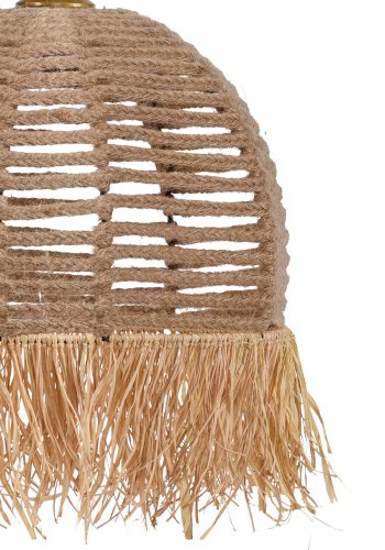 LUMI TM218 loftlampe - creme bomuld og plast