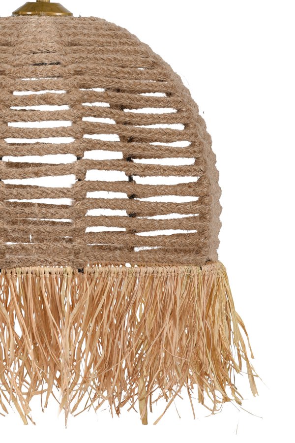 LUMI TM218 loftlampe - creme bomuld og plast