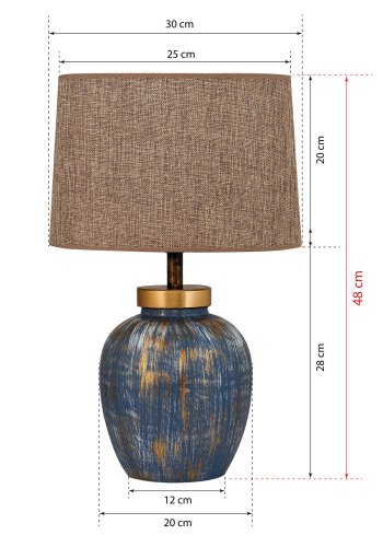 LUMI Valencia bordlampe -687HMY1589