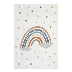 TEPPI Bohem Kids Rainbow gulvtppe til brn, rektangulr - multifarvet polyester (140x200)