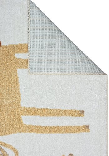 TEPPI Bohem Kids Zoo gulvtppe til brn, rektangulr - multifarvet polyester (80x150)