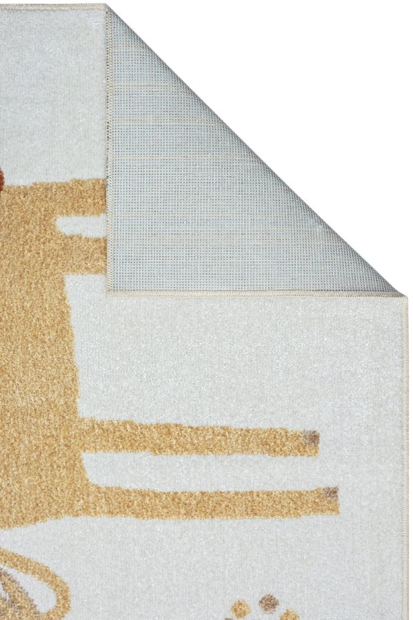 TEPPI Bohem Kids Zoo gulvtppe til brn, rektangulr - multifarvet polyester (80x150)