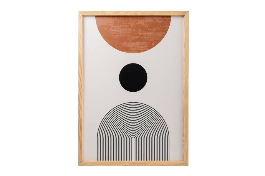 NORDVÄRK Huhu198 billede, rektangulr - multifarvet MDF (70x50) (st med 3)