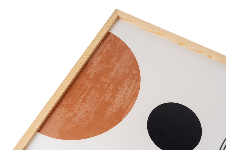 NORDVÄRK Huhu198 billede, rektangulr - multifarvet MDF (70x50) (st med 3)