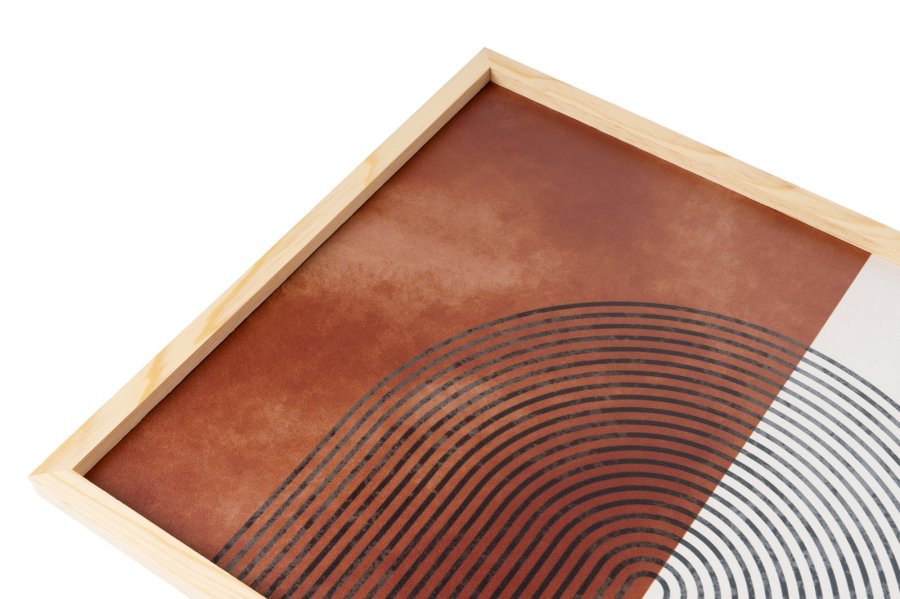 NORDVÄRK Huhu198 billede, rektangulr - multifarvet MDF (70x50) (st med 3)