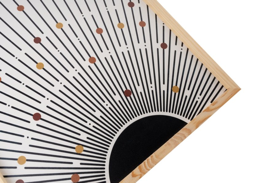 NORDVÄRK Huhu198 billede, rektangulr - multifarvet MDF (70x50) (st med 3)