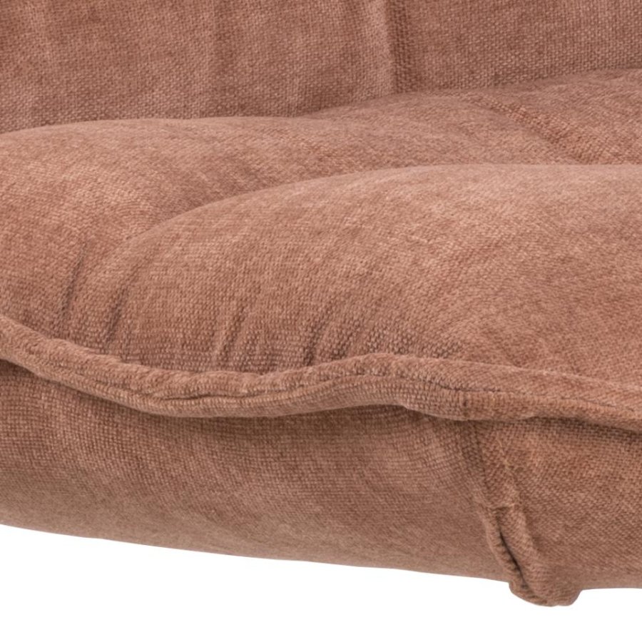 ACT NORDIC Blizzard drejestol - palisanderfarvet stof og sort stl