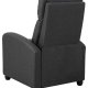 ACT NORDIC Siom recliner, manuel, armln, lomme, posefjedre - antracitgr stof og sort polypropylen