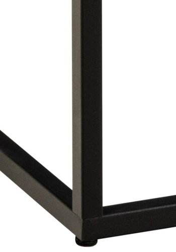 ACT NORDIC Barossa sofabord, kvadratisk - sort papir Marquina marmorlook og sort stl (60x60)