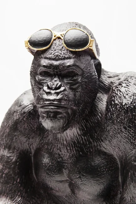 KARE DESIGN Monkey Beach figur - bronze og guld polyresin (H:30cm)