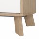 TVILUM Ikast Sknk 2 lger + 3 skuffer, Jackson Hickory/Hvid, 147,2 x 39,1 x 73 cm