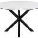 ACT NORDIC Heaven spisebord, rund - hvid keramik og sort stl (119)