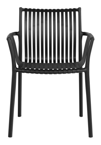 HOUSE NORDIC Havestol, polypropylen, stabelbar, sort