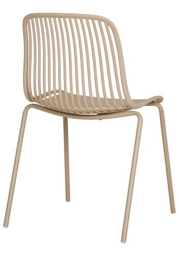 HOUSE NORDIC  Branson Spisebordsstol - Spisebordsstol, polypropylen, stabelbar, sand