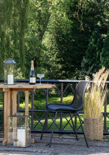 HOUSE NORDIC  Branson Spisebordsstol - Spisebordsstol, polypropylen, stabelbar, sort