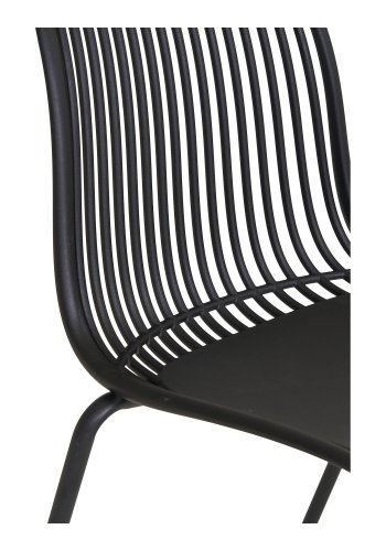 HOUSE NORDIC  Branson Spisebordsstol - Spisebordsstol, polypropylen, stabelbar, sort