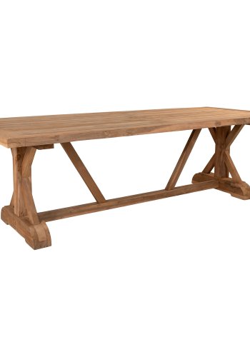HOUSE NORDIC Havebord, teak, natur, 100x240x75 cm