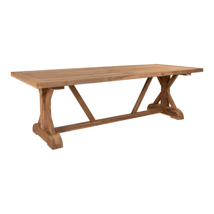 HOUSE NORDIC Havebord, teak, natur, 100x240x75 cm