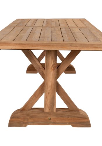 HOUSE NORDIC Havebord, teak, natur, 100x240x75 cm