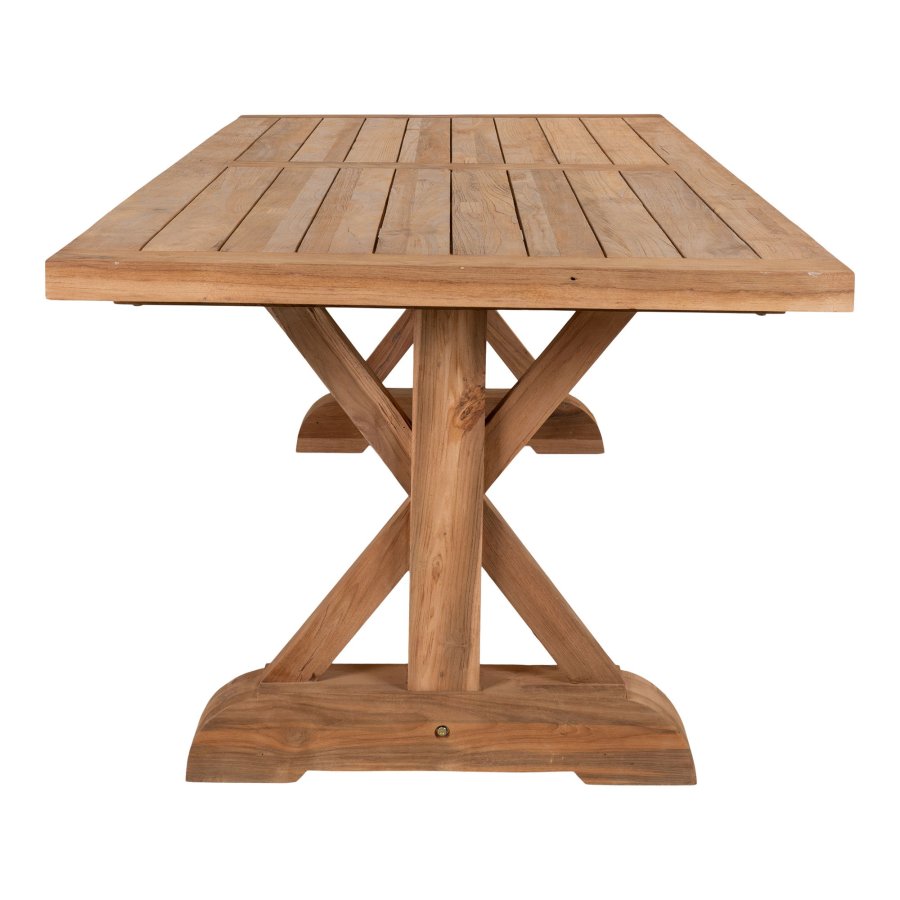 HOUSE NORDIC Havebord, teak, natur, 100x240x75 cm