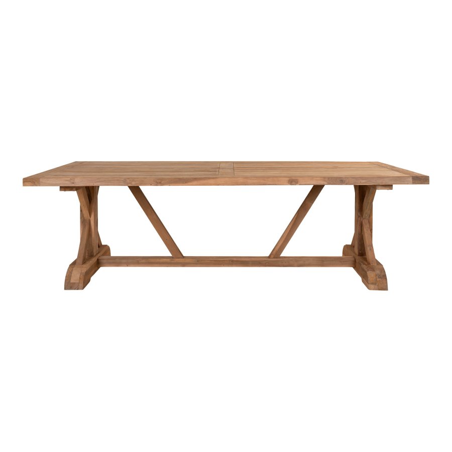 HOUSE NORDIC Havebord, teak, natur, 100x240x75 cm