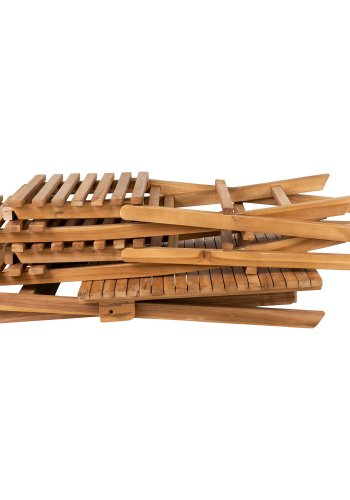 HOUSE NORDIC Cafést, 2 stole og 1 bord, teak, natur