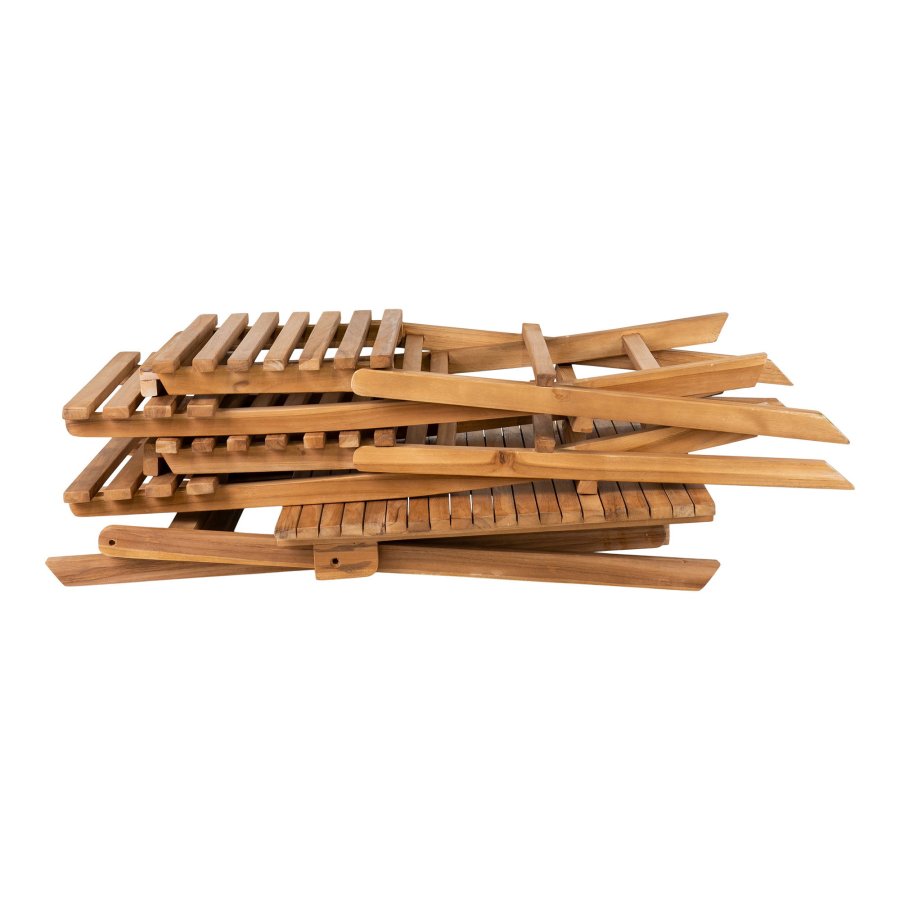 HOUSE NORDIC Cafést, 2 stole og 1 bord, teak, natur