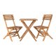 HOUSE NORDIC Cafést, 2 stole og 1 bord, teak, natur