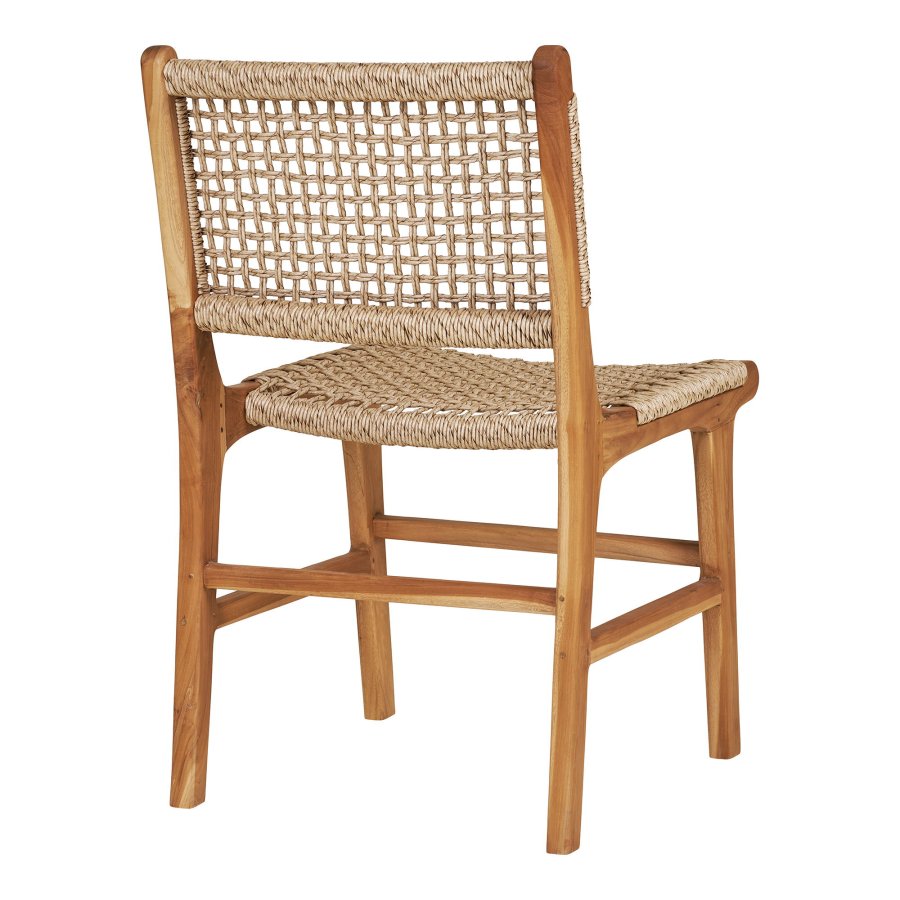HOUSE NORDIC Derby spisebordsstol - natur polyrattan og teak