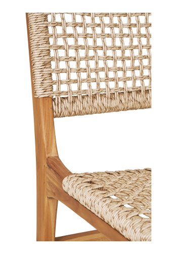 HOUSE NORDIC Derby spisebordsstol - natur polyrattan og teak