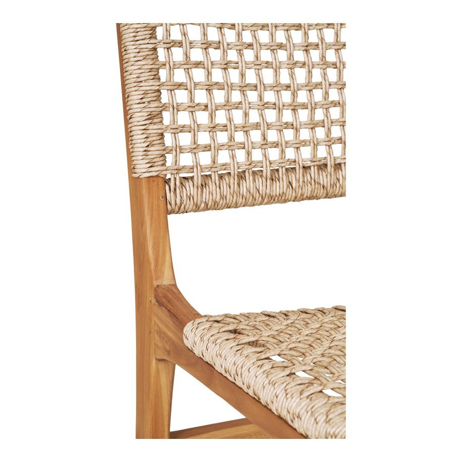 HOUSE NORDIC Derby spisebordsstol - natur polyrattan og teak