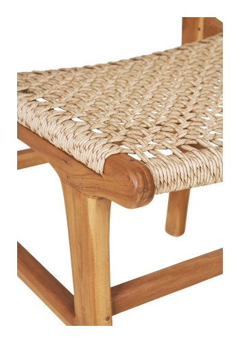 HOUSE NORDIC Derby spisebordsstol - natur polyrattan og teak