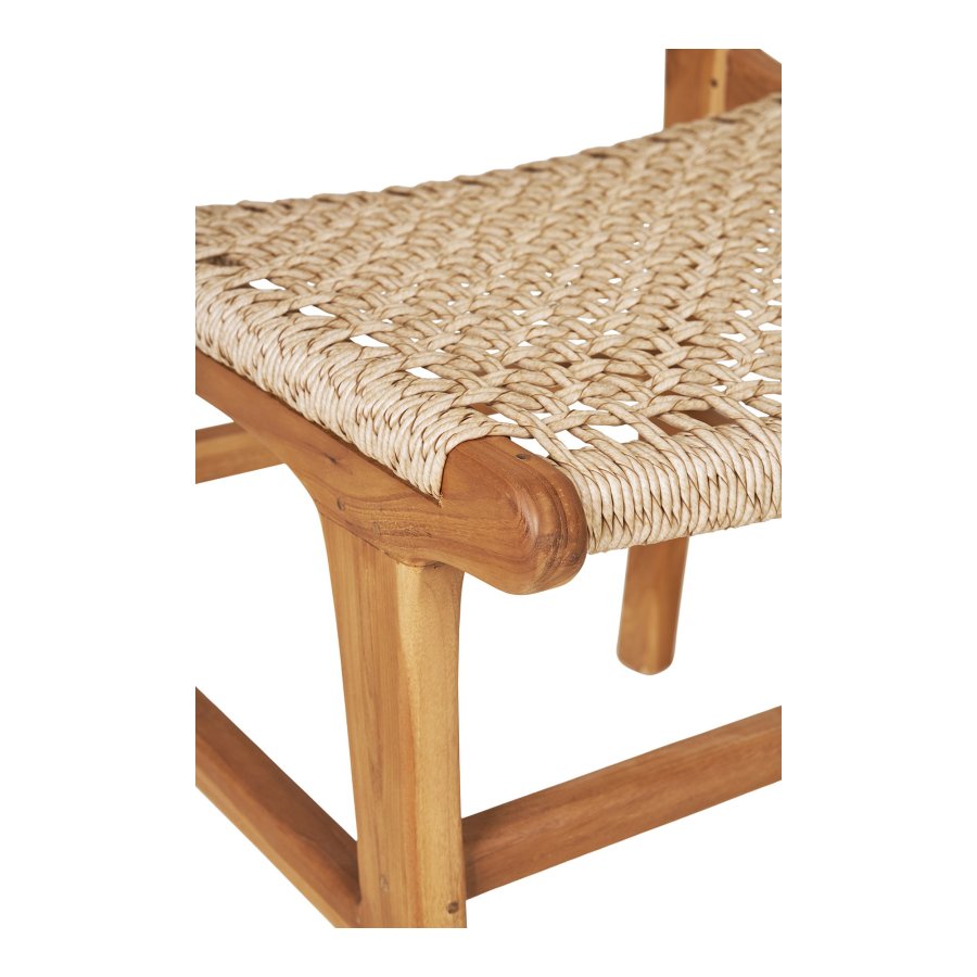 HOUSE NORDIC Derby spisebordsstol - natur polyrattan og teak