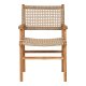 HOUSE NORDIC Derby spisebordsstol, m. armln - natur polyrattan og teak