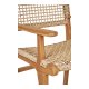 HOUSE NORDIC Derby spisebordsstol, m. armln - natur polyrattan og teak